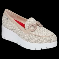 Amal Callaghan Mocassini Da Donna Con Zeppa  Sabbia - 32111