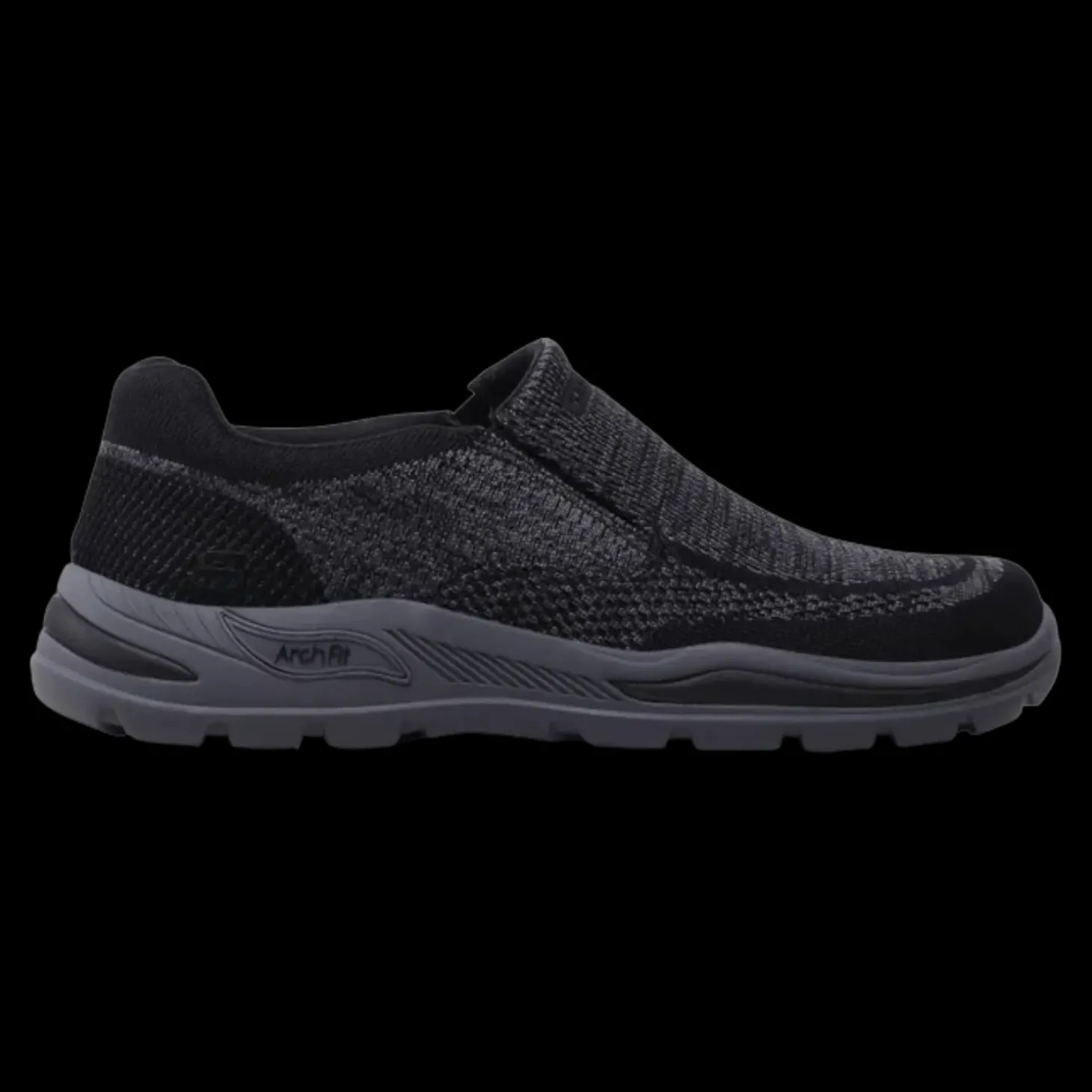 Arch Fit Motley - Vaseo Skechers Scarpe Sportive Slip On Da Uomo Nero - 204495