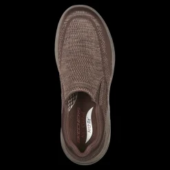 Arch Fit Motley - Vaseo Skechers Scarpe Sportive Slip On Da Uomo Marrone - 204495