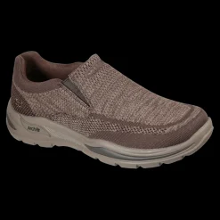 Arch Fit Motley - Vaseo Skechers Scarpe Sportive Slip On Da Uomo Marrone - 204495