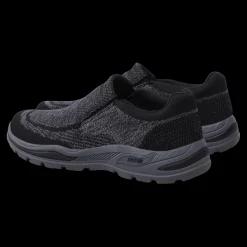 Arch Fit Motley - Vaseo Skechers Scarpe Sportive Slip On Da Uomo Nero - 204495