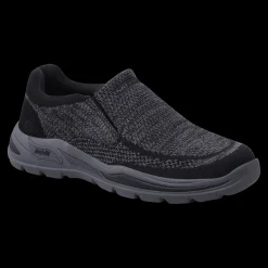 Arch Fit Motley - Vaseo Skechers Scarpe Sportive Slip On Da Uomo Nero - 204495