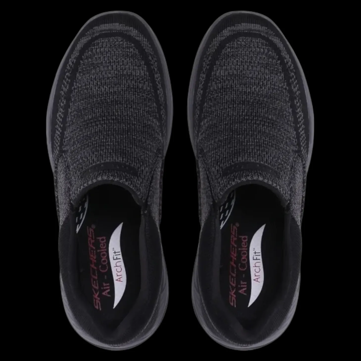 Arch Fit Motley - Vaseo Skechers Scarpe Sportive Slip On Da Uomo Nero - 204495