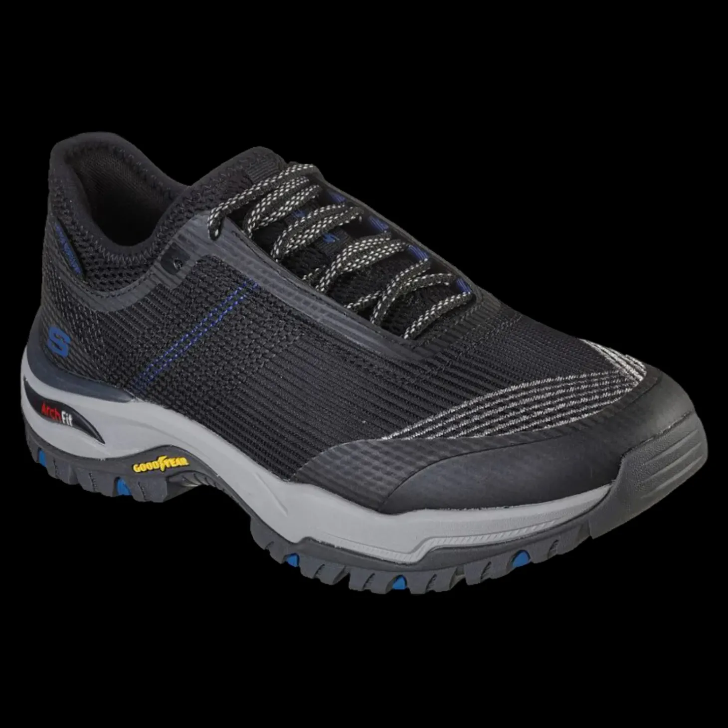 Archfit Dawson Skechers Sneakers Da Uomo 204609 Nero/grigio - 204609