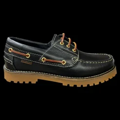 Baerchi Scarpe Modello Barca Da Uomo Blu - 7000