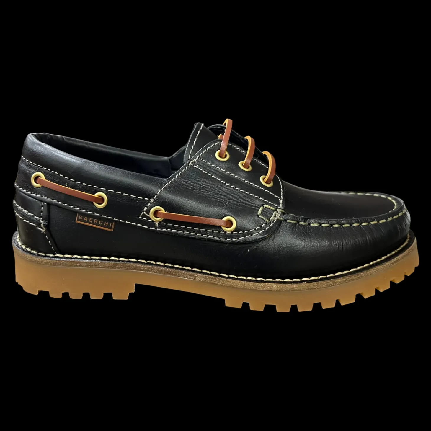 Baerchi Scarpe Modello Barca Da Uomo Blu - 7000