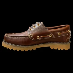 Baerchi Scarpe Modello Barca Da Uomo Cuoio - 7000