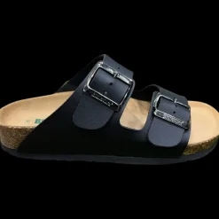 Bionatura Sandali Scalzati A Due Fasce Da Donna Nero - 94THESIS