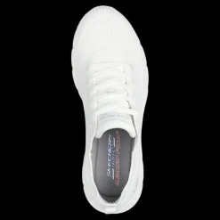 Bobs Bflex Lo - Graceful Stride Skechers Scarpe Sportive Sneakers Da Donna Bianco - 117591