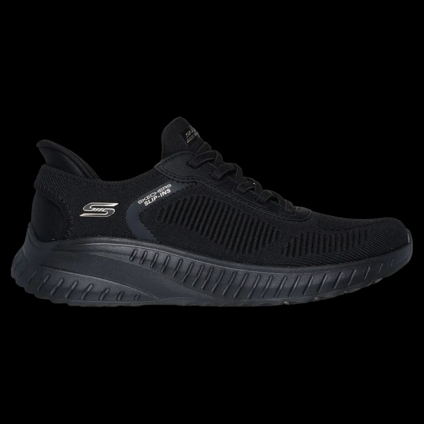 Bobs Squad Chaos - Current Mu Skechers Scarpe Sportive Sneakers Da Donna Nero - 117497