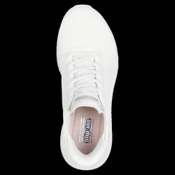 Bobs Squad Chaos - Current Mu Skechers Scarpe Sportive Sneakers Da Donna Bianco - 117497