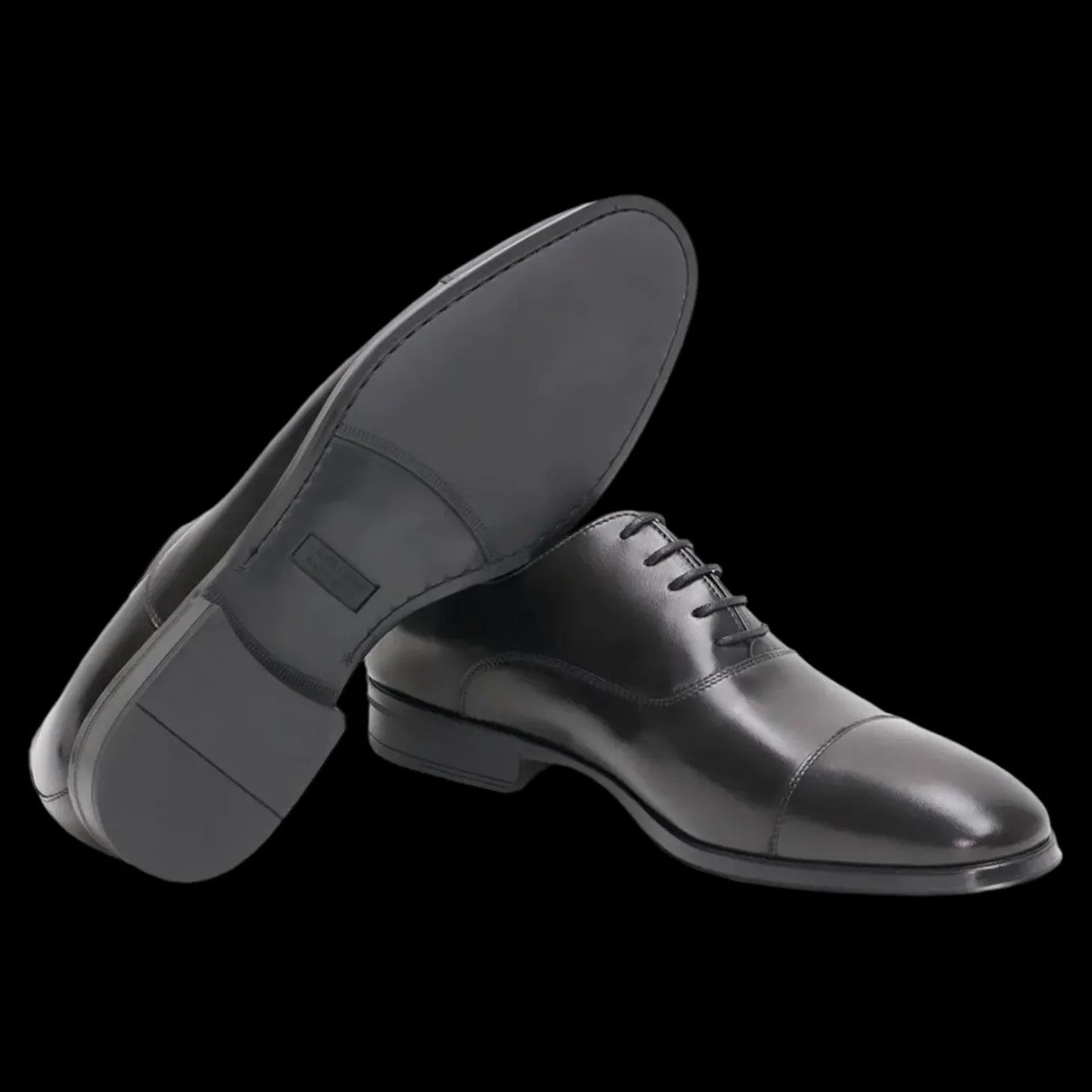 Calpierre Eleganti E Cerimonia Stringate Da Uomo Nero - 1251