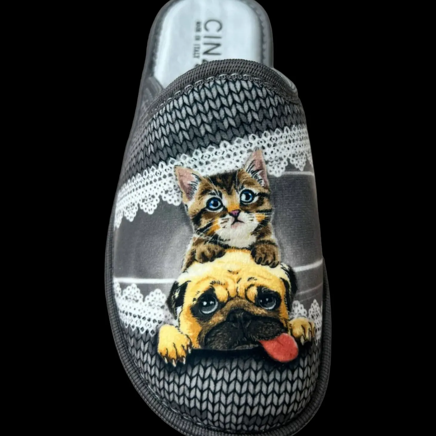 Cinzia Soft Pantofole E Ciabatte Da Donna Sd0006 Grigio - SD0006