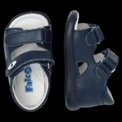 Falcotto Sandaletti Primi Passi Per Bambini In Pelle Blu - 0011500728.01.0C02