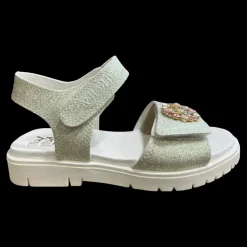 Felicia 1 Lelli Kelly Sandali Da Bambina Lkcv3570 Glitter Bianco - LKCV3570