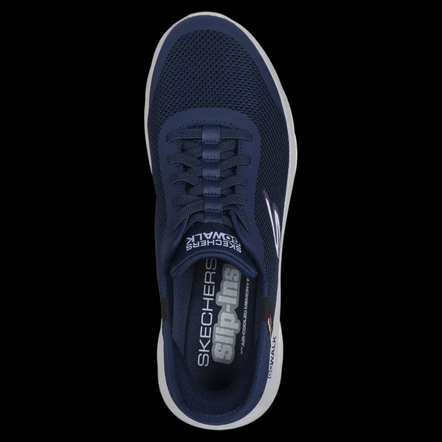 Go Walk Felx - Hands Up Skechers Slip On Sneakers Da Uomo Blu - 216324