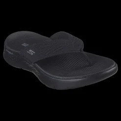 Go Walk Flex Sandal - Splendo Skechers Sandali Da Donna Nero - 141404