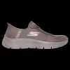 Go Walk Flex Skechers Scarpe Sportive Sneakers Da Donna Marrone - 124837