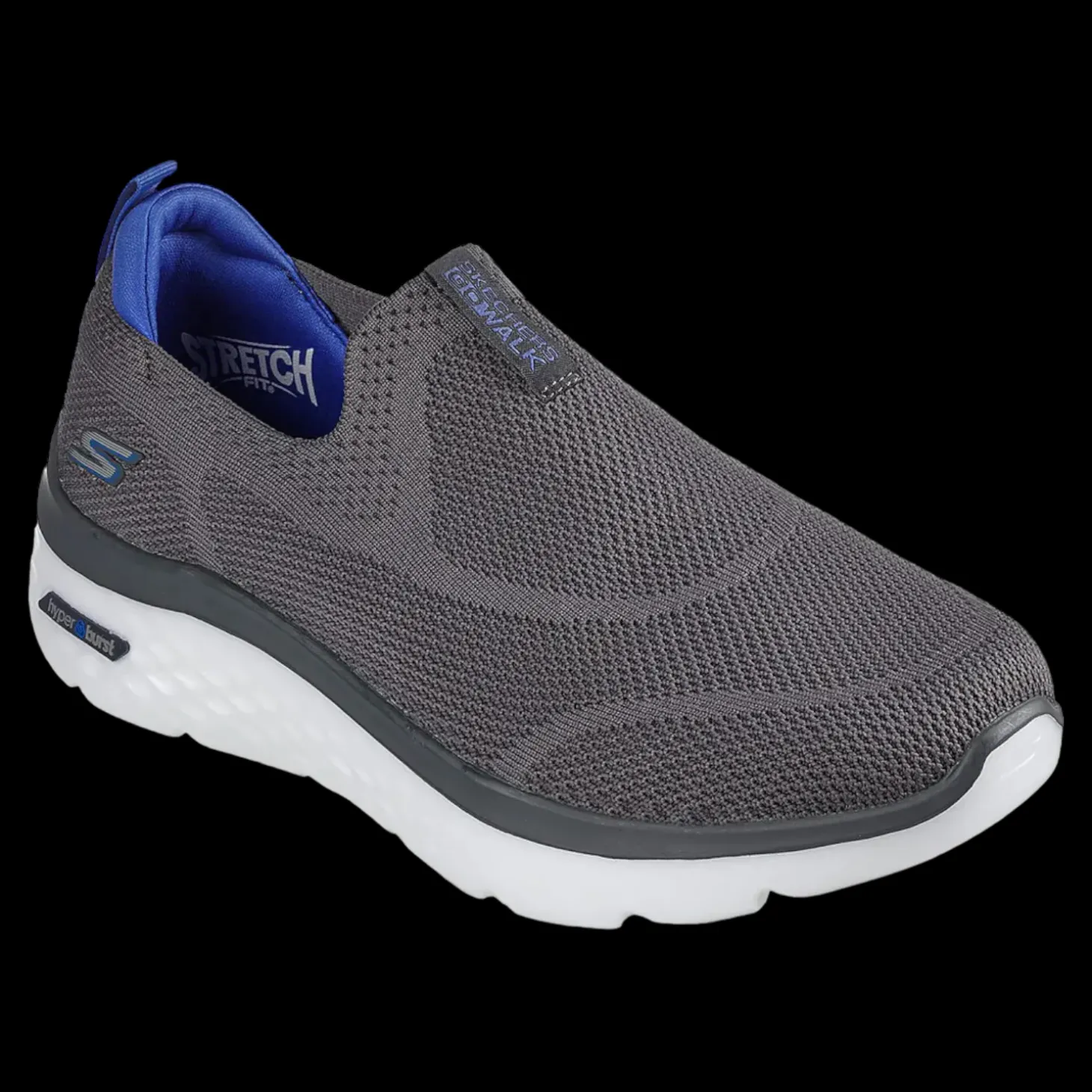 Hyper Burst Skechers Slip On Da Uomo 216189 Grigio - 216189