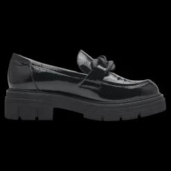 Marco Tozzi Mocassini Da Donna Vernice Nero - 2-24705-41