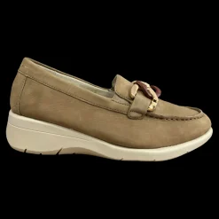 Mary Soft Mocassini Da Donna 21627 In Nabuk Lino - 21627