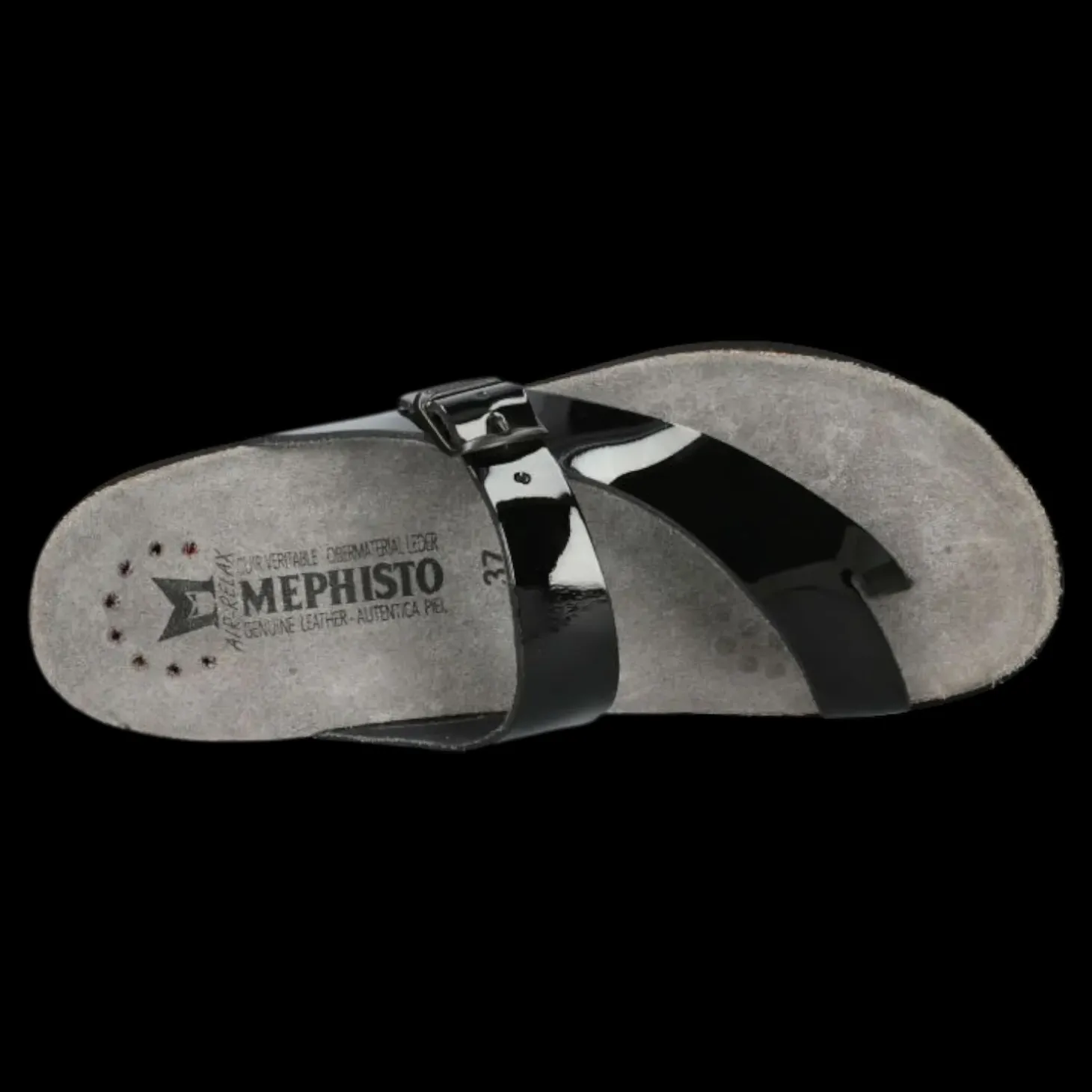 Mephisto Sandali Da Donna Helen Vernice Nero - HELEN