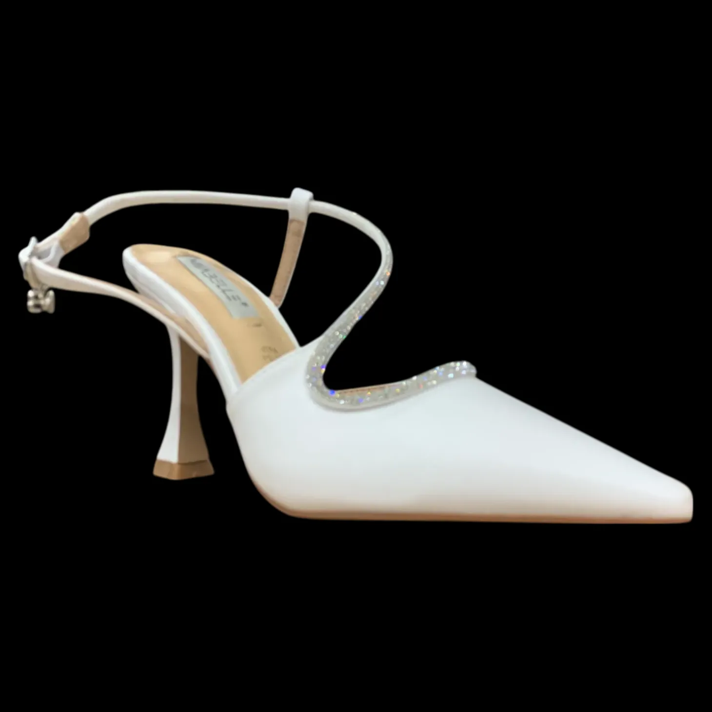 Miabelle Scarpe Da Sposa Con Brillantini Bianco - MB52