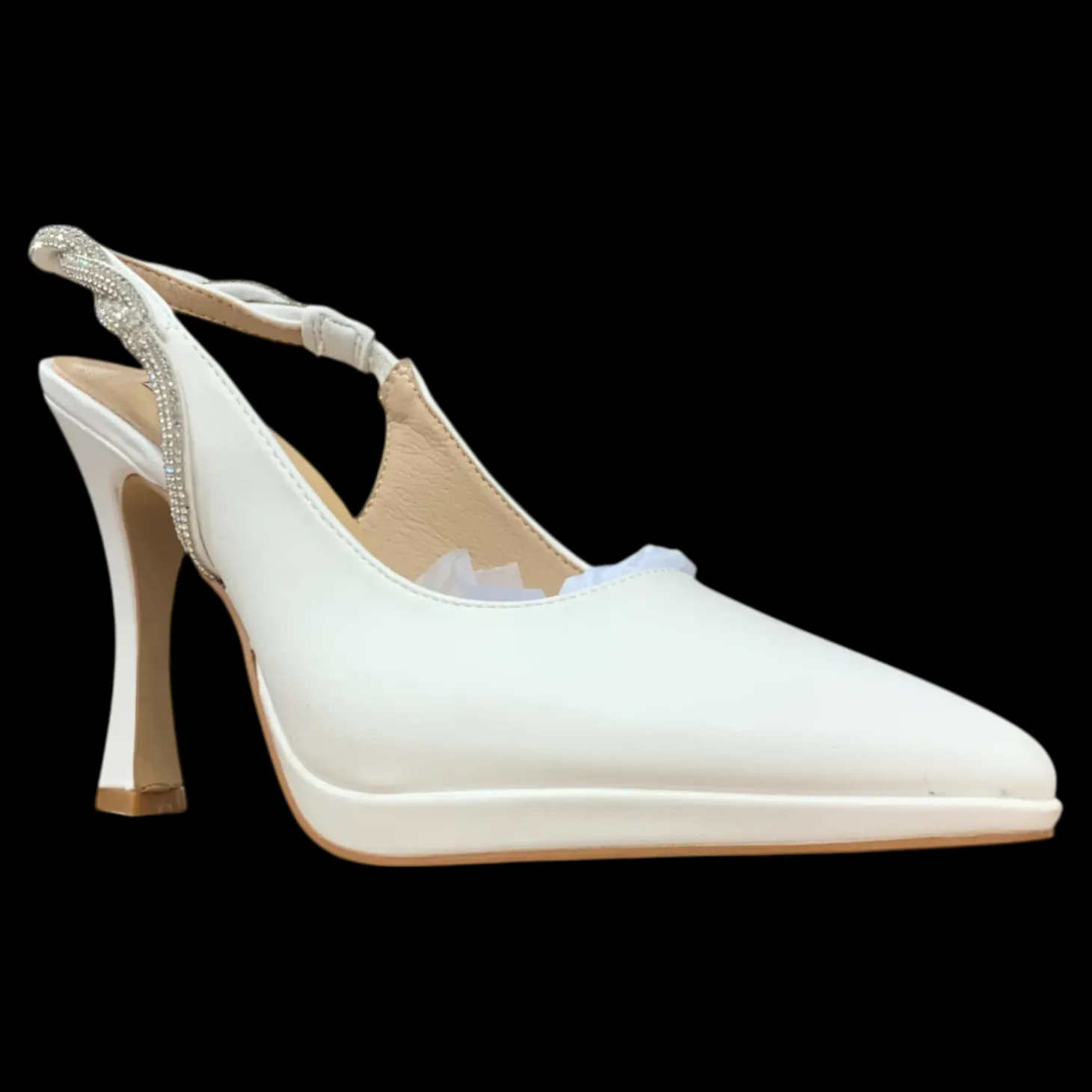 Miabelle Scarpe Da Sposa Bianche Con Tacco Alto Bianco - MB67