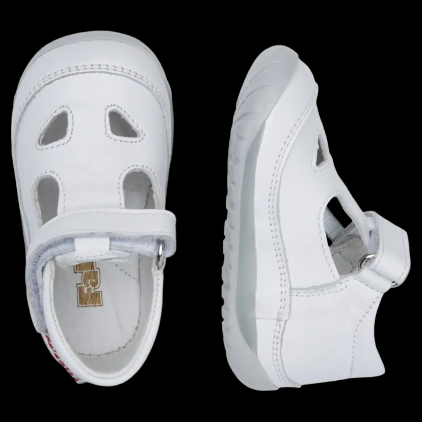 Naturino San Diego Scarpette Due Occhi In Pelle Bianco - 0012016628.01.0N01