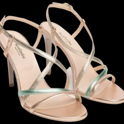 Nero Giardini Sandali Da Donna E218404de Platino - E218404DE