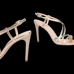 Nero Giardini Sandali Da Donna E218404de Platino - E218404DE