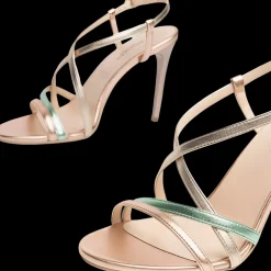 Nero Giardini Sandali Da Donna E218404de Platino - E218404DE