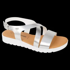 Sandali Bassi Da Donna Valleverde Sandali Da Donna 24101 Argento - 24101