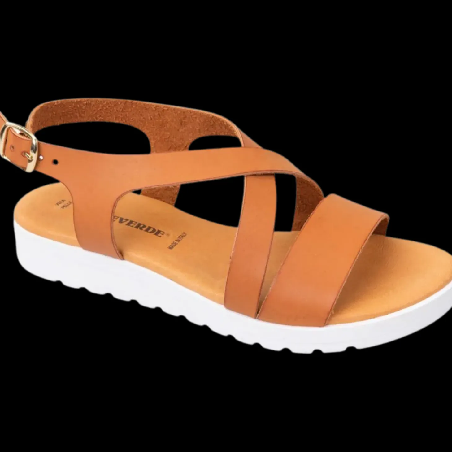 Sandali Bassi Da Donna Valleverde Sandali Da Donna 24101 Cuoio - 24101