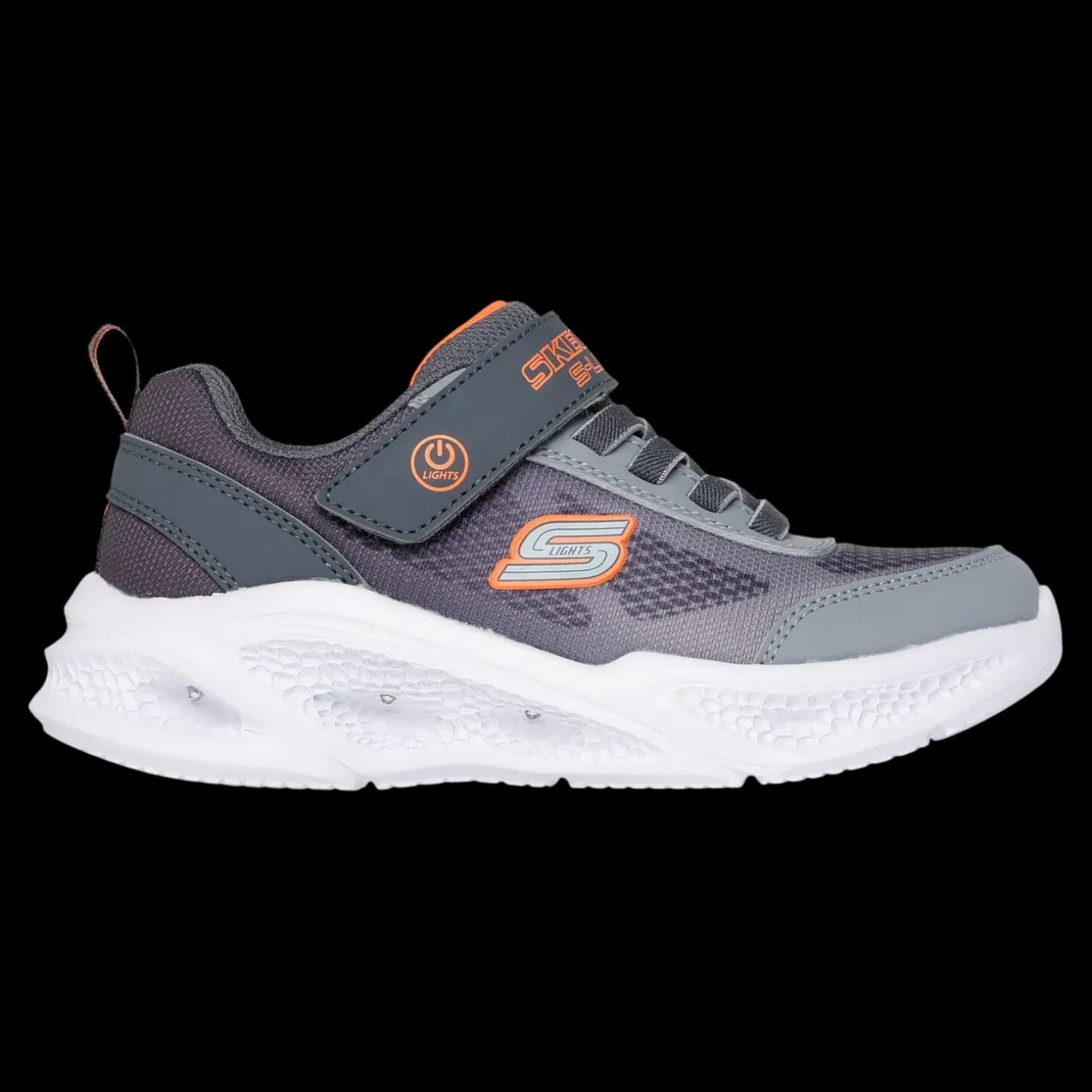 Skechers Meteor - Lights - Krendo Skechers Sneakers Da Bambino Grigio - 401495L
