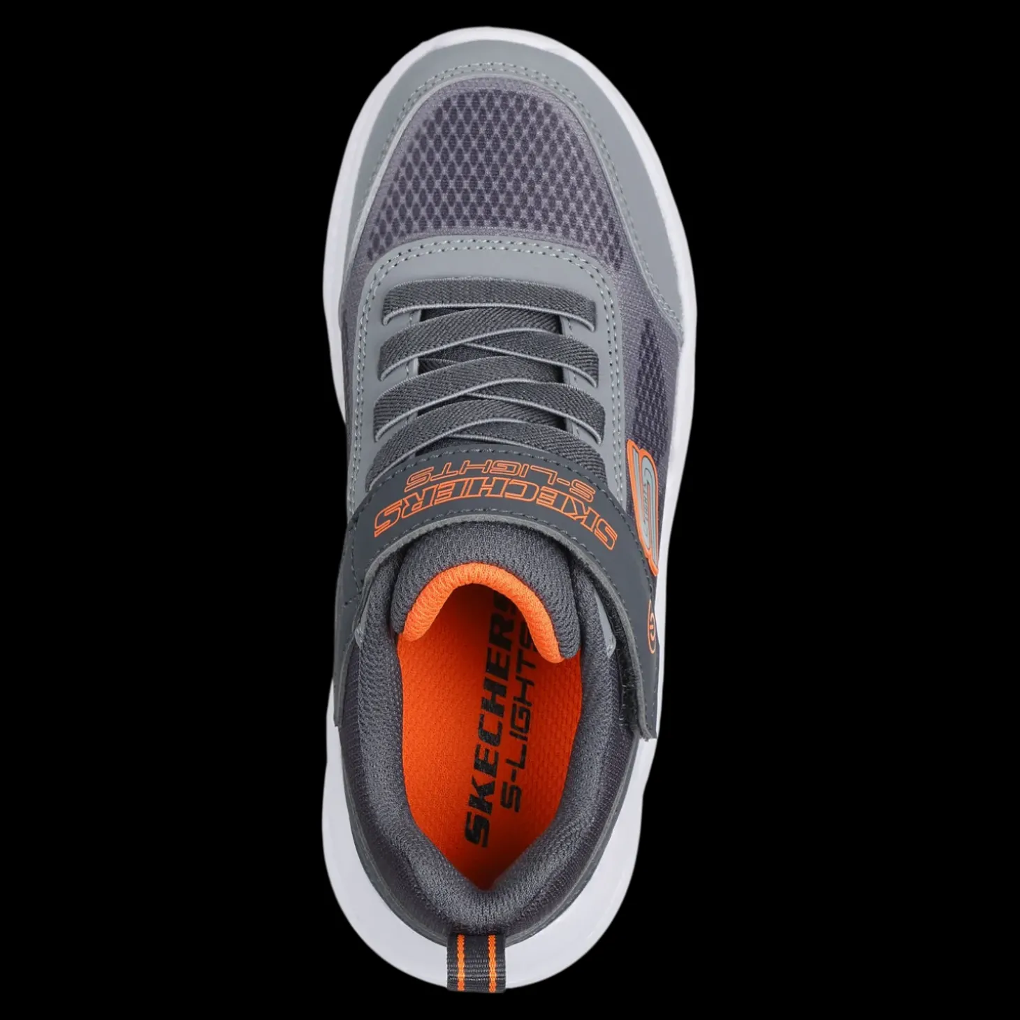 Skechers Meteor - Lights - Krendo Skechers Sneakers Da Bambino Grigio - 401495L