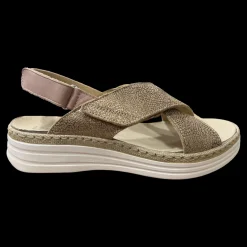 Stile Di Vita Sandali Con Plantare Estraibile Oro Rosa - 8233