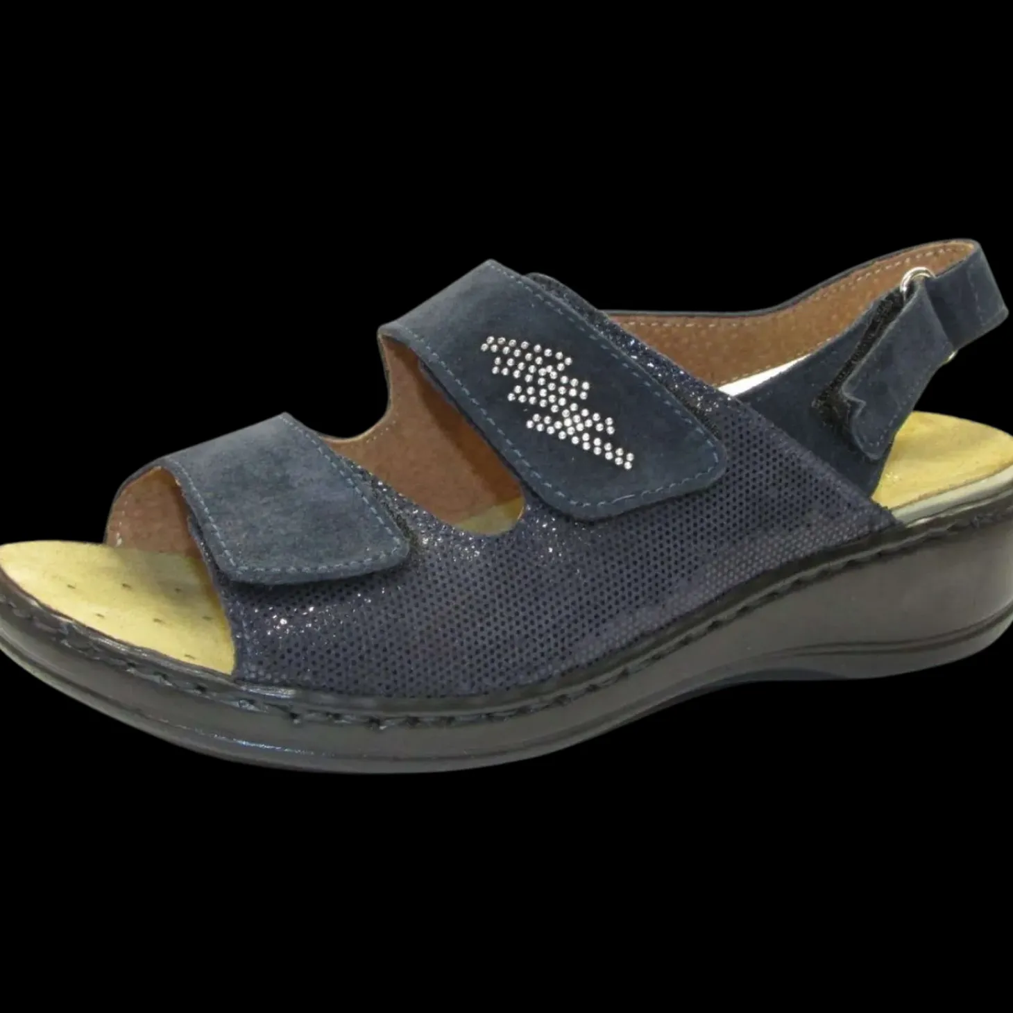 Stile Di Vita Sandali Da Donna 8228 Velour Blu - 8228