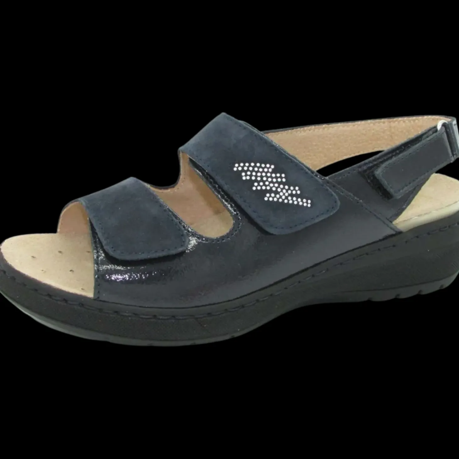 Stile Di Vita Sandali Da Donna 8228 Velour Blu - 8228