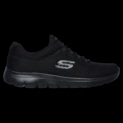 Summits - Quick Lapse Skechers Scarpe Sportive Slip On Sneakers Da Donna Nero - 12985