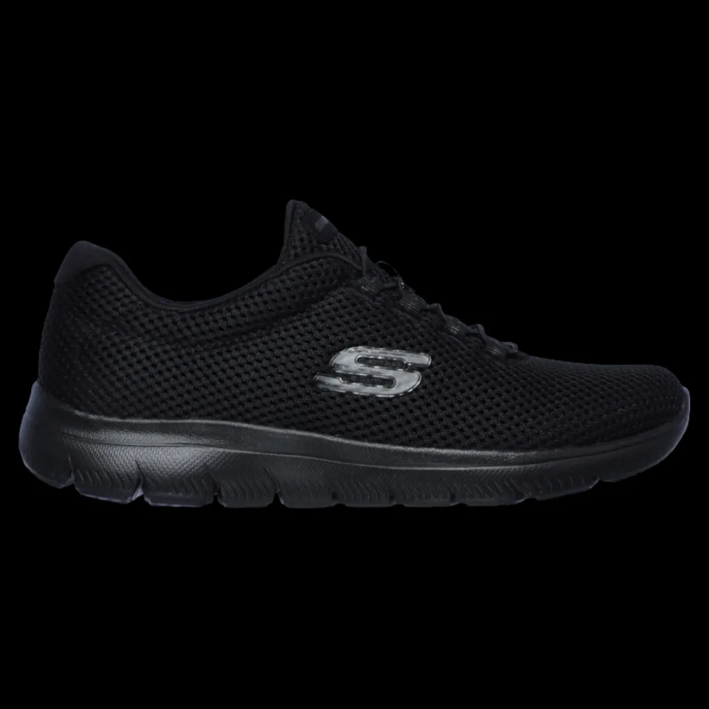 Summits - Quick Lapse Skechers Scarpe Sportive Slip On Sneakers Da Donna Nero - 12985