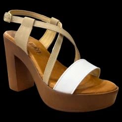 Talea Sandali Da Donna Taupe/bianco - 048