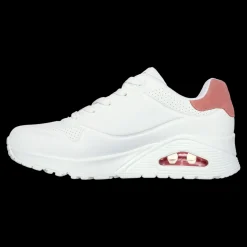 Uno - Pop Back Skechers Scarpe Sportive Sneakers Da Donna Bianco/corallo - 177092