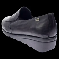 Valleverde Mocassini Con Zeppa Da Donna Nero - VS10300