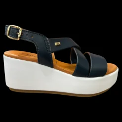 Valleverde Sandali Da Donna Con Zeppa Blu - 24400