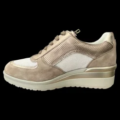 Walk Dream Sneakers Da Donna Con Zeppa Beige - W21773-02